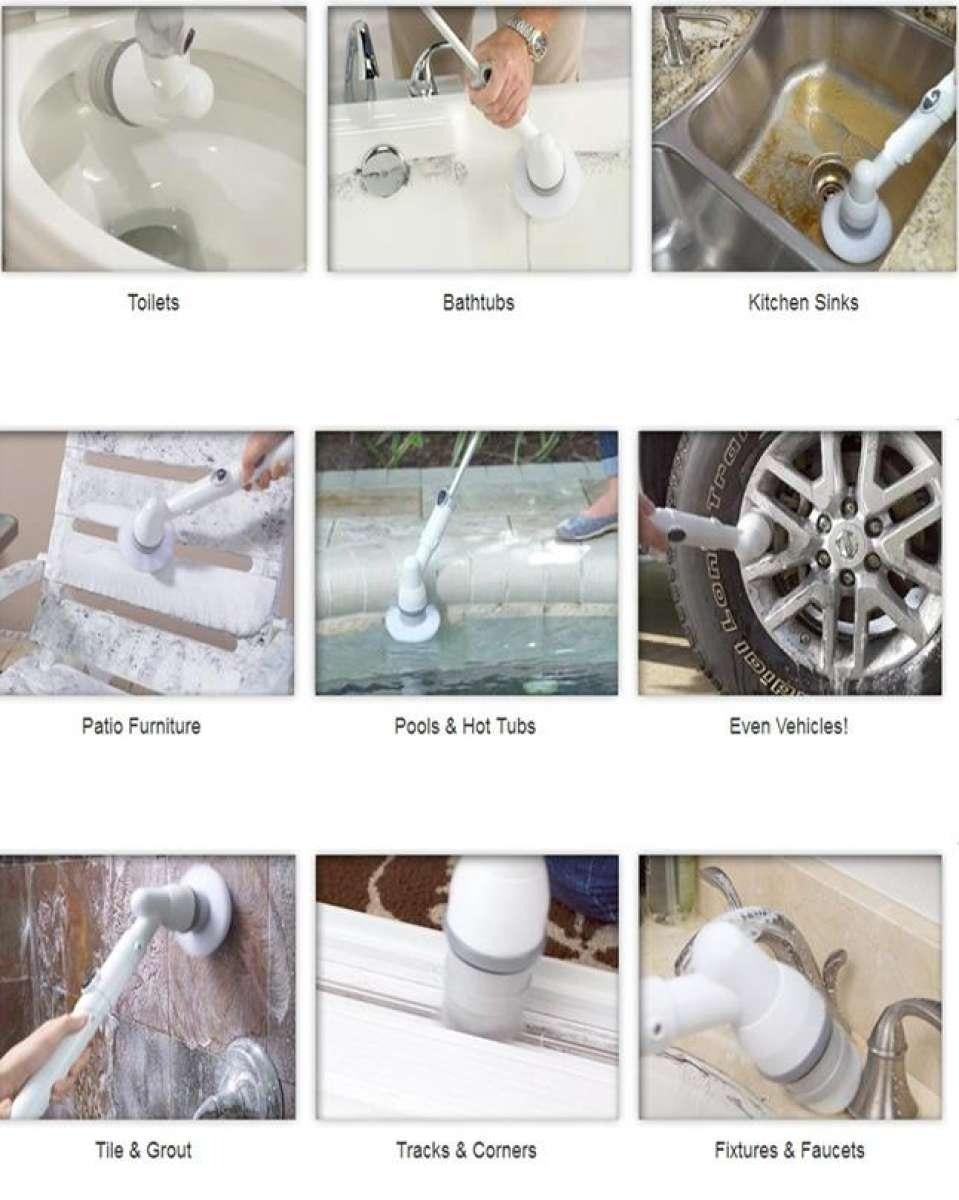 3 in 1 Electric Spin Scrubber Machine