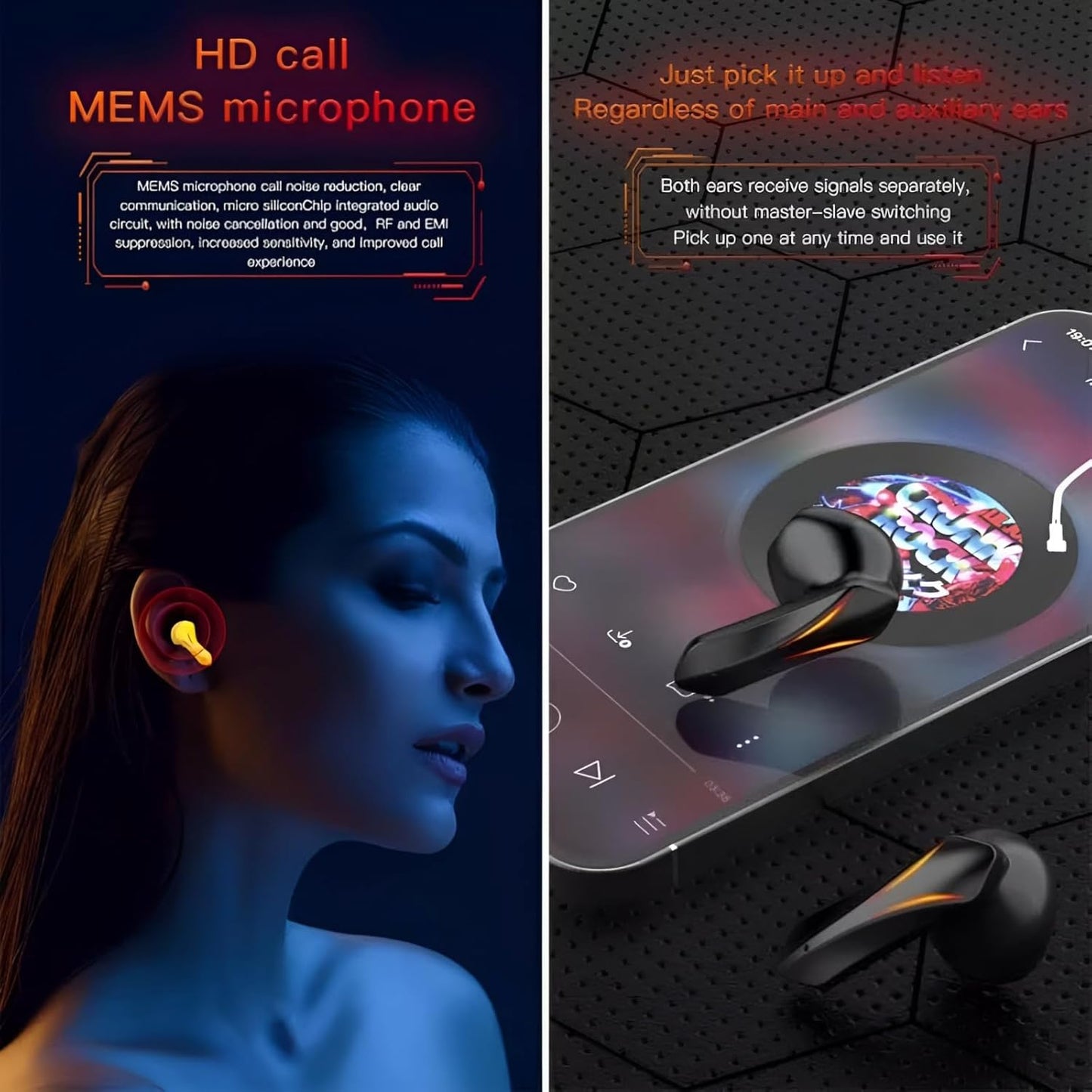 Wireless Earbuds Gaming Earphone
