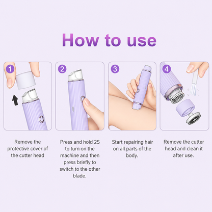 Dual Head Electric Hair Remover
